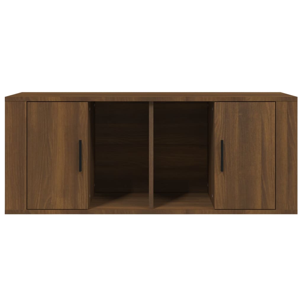 TV ormarić boja smeđeg hrasta 100x35x40 cm konstruirano drvo