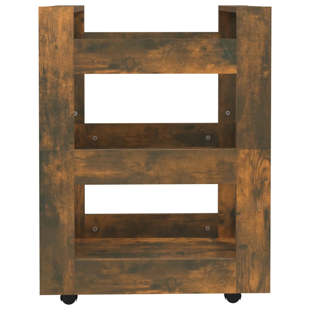 Kuhinjska kolica boja hrasta 60 x 45 x 80 cm konstruirano drvo