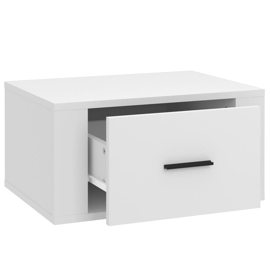 Zidni noćni ormarići 2 kom bijeli 50 x 36 x 25 cm