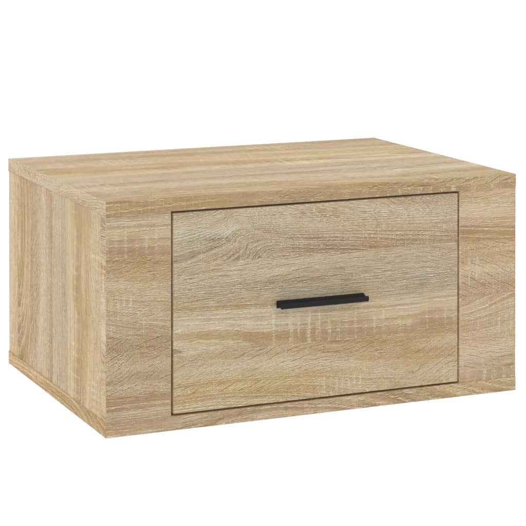 Zidni noćni ormarići 2 kom boja hrasta sonome 50x36x25 cm
