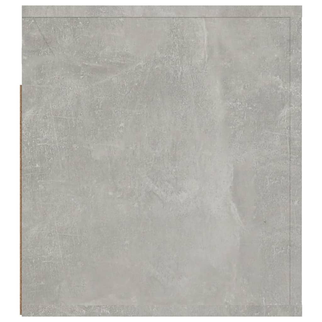 Zidni noćni ormarić siva boja betona 50x36x40 cm