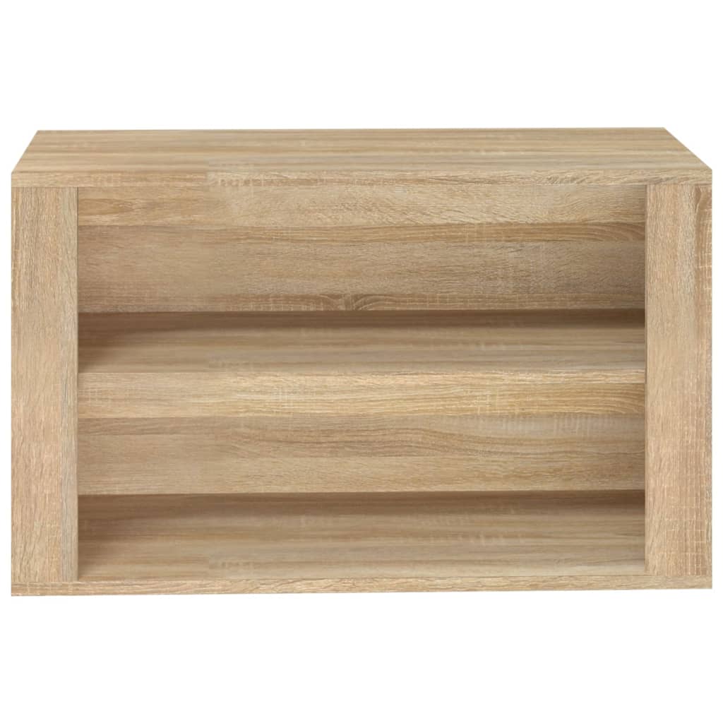 Stalak za cipele boja hrasta 75 x 35 x 45 cm konstruirano drvo