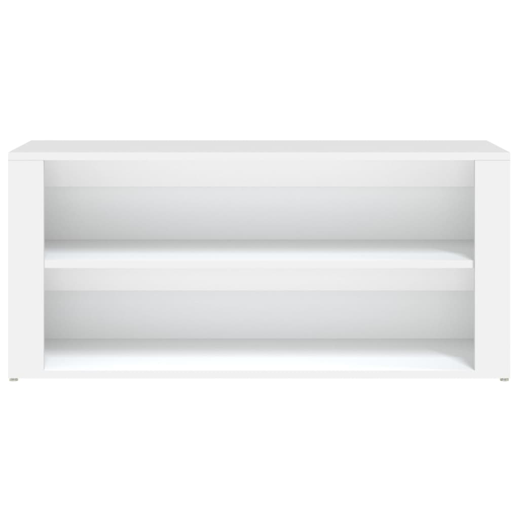 Stalak za cipele bijeli 100 x 35 x 45 cm od konstruiranog drva