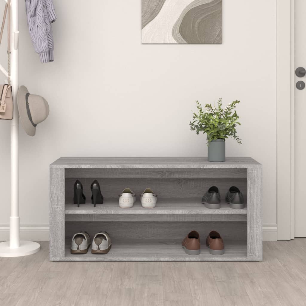 Stalak za cipele boja hrasta 100 x 35 x 45 cm konstruirano drvo