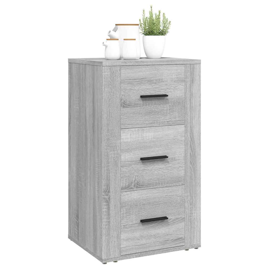 Komoda boja sivog hrasta 40 x 33 x 70 cm od konstruiranog drva