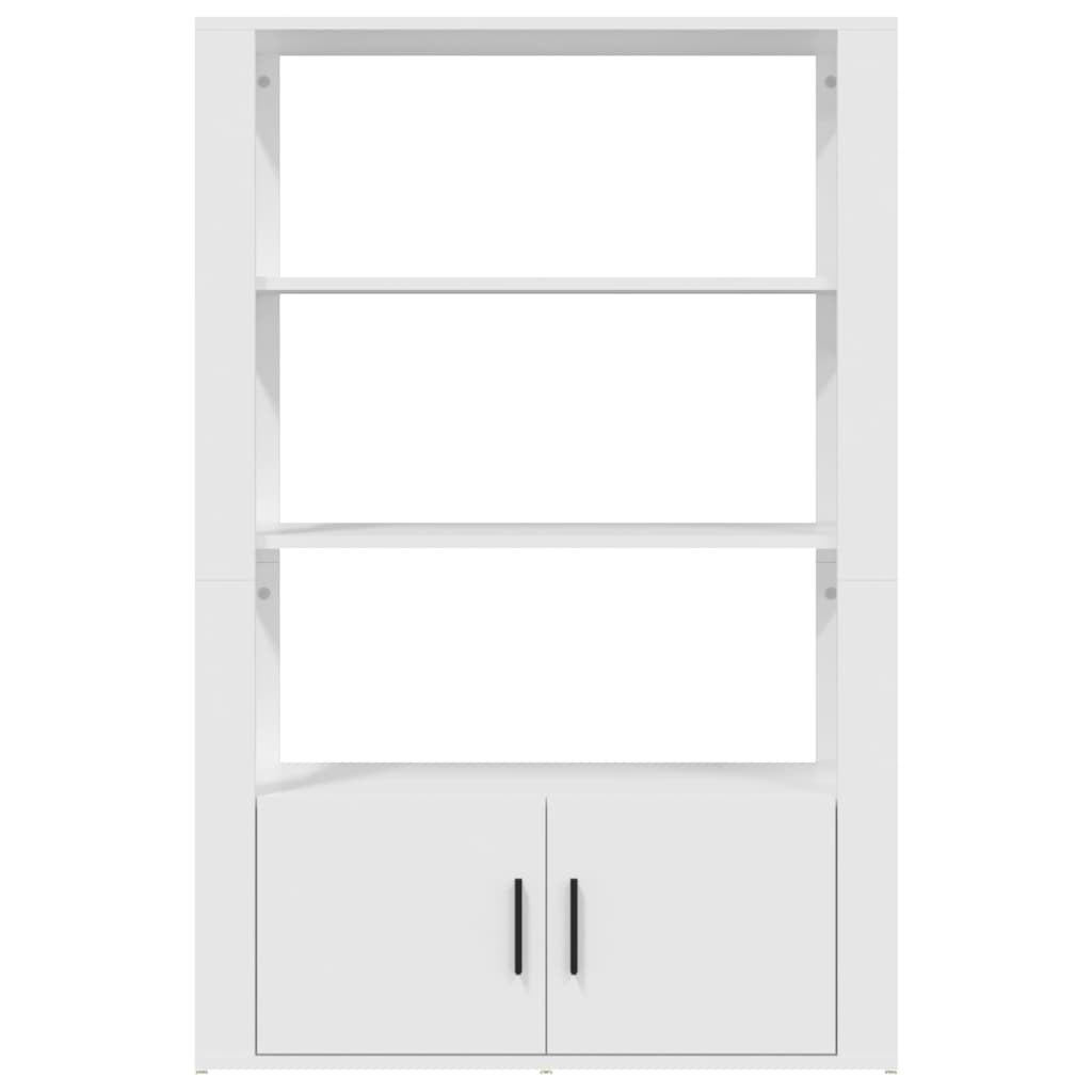 Komoda bijela 80 x 30 x 119,5 od konstruiranog drva