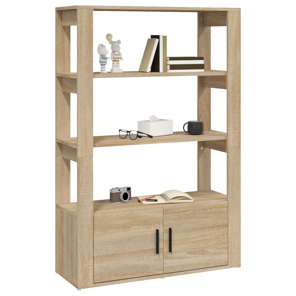 Komoda boja hrasta sonome 80x30x119,5 cm od konstruiranog drva