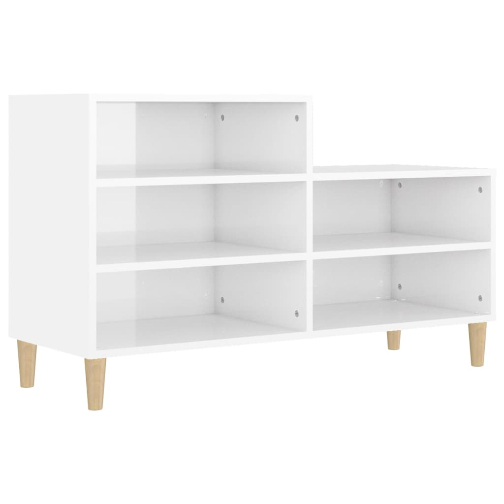 Ormarić za cipele sjajni bijeli 102x36x60 cm konstruirano drvo