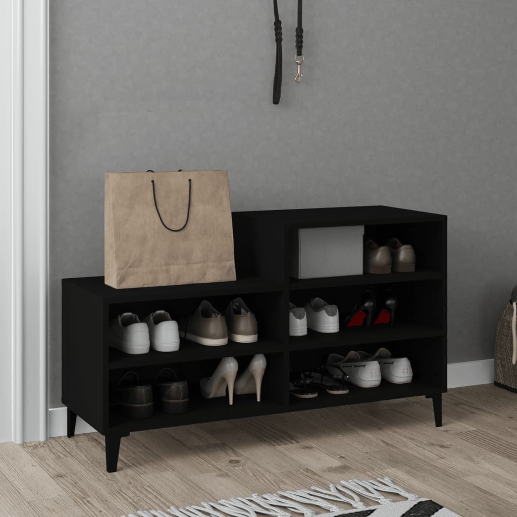 Ormarić za cipele crni 102 x 36 x 60 cm od konstruiranog drva