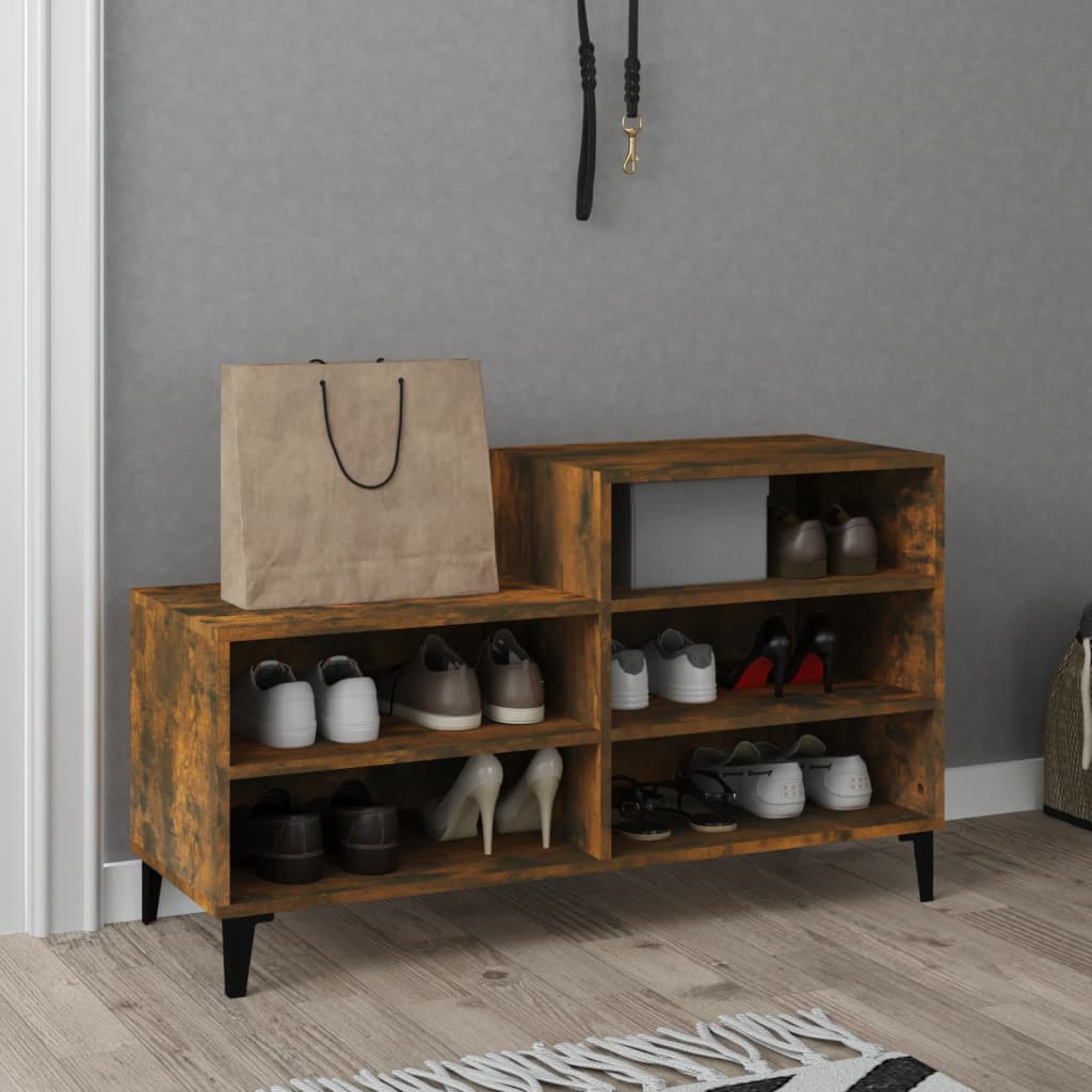Ormarić za cipele boja hrasta 102x36x60 cm konstruirano drvo