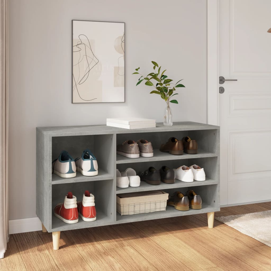 Ormarić za cipele boja betona 102x36x60 cm konstruirano drvo