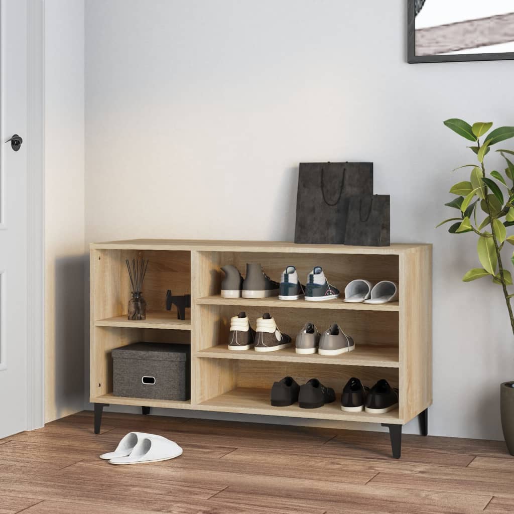 Ormarić za cipele boja hrasta 102x36x60 cm konstruirano drvo