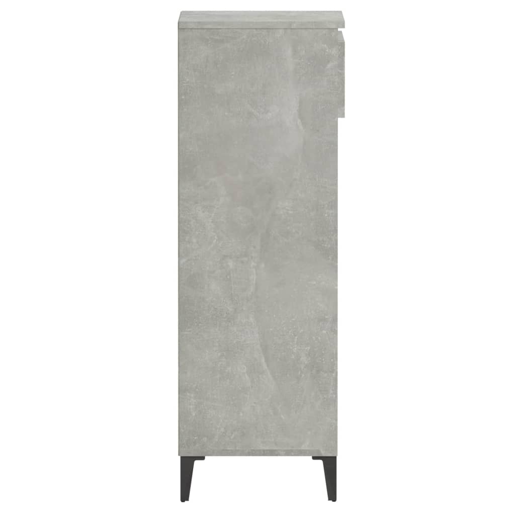 Stalak za cipele boja betona 40x36x105 cm konstruirano drvo