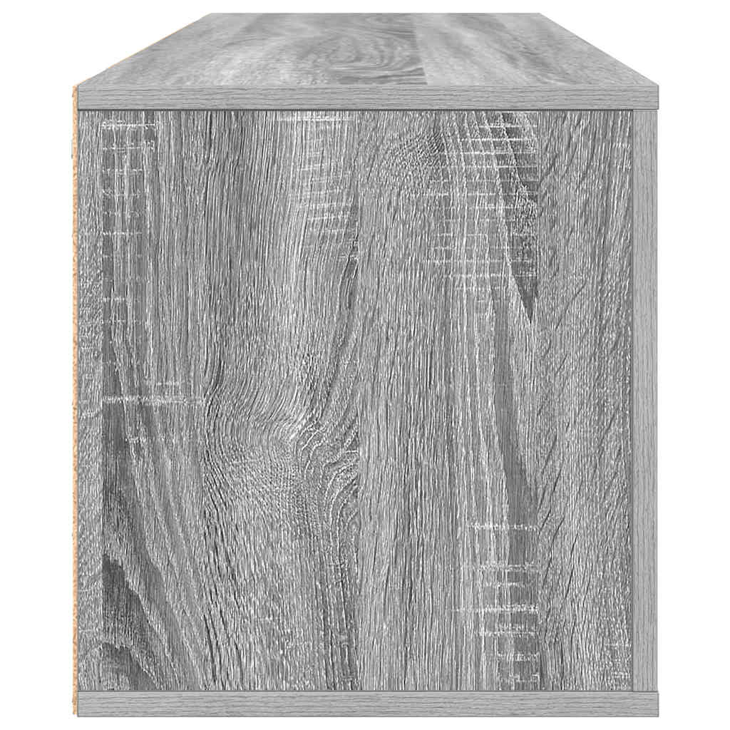 Zidni ormarić za cipele siva boja hrasta 100x35x38 cm drveni