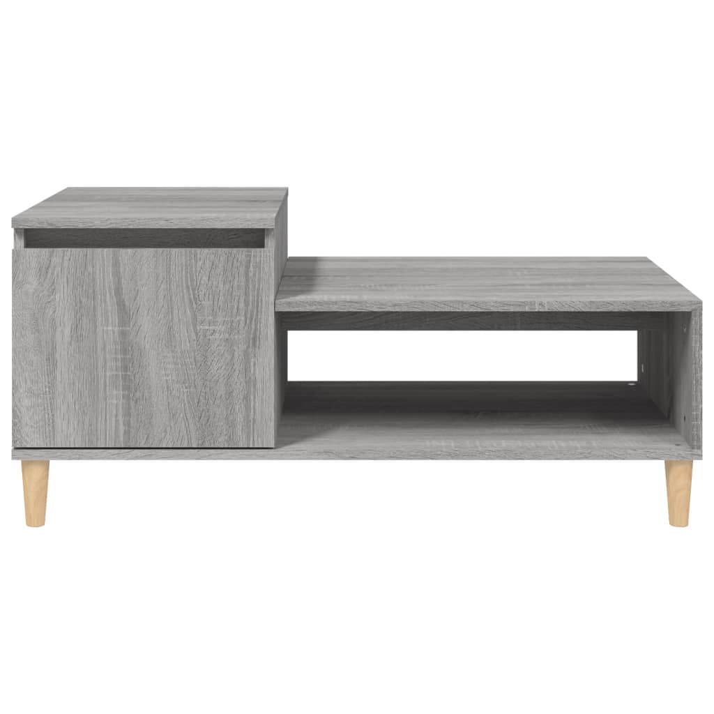 Stolić za kavu boja sivog hrasta 100x50x45 cm konstruirano drvo