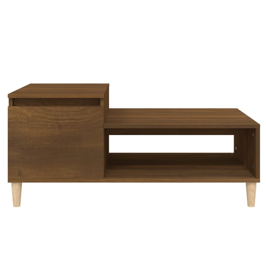 Stolić za kavu boja hrasta 100 x 50 x 45 cm konstruirano drvo