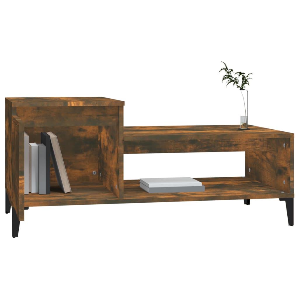 Stolić za kavu boja hrasta 100x50x45 cm konstruirano drvo