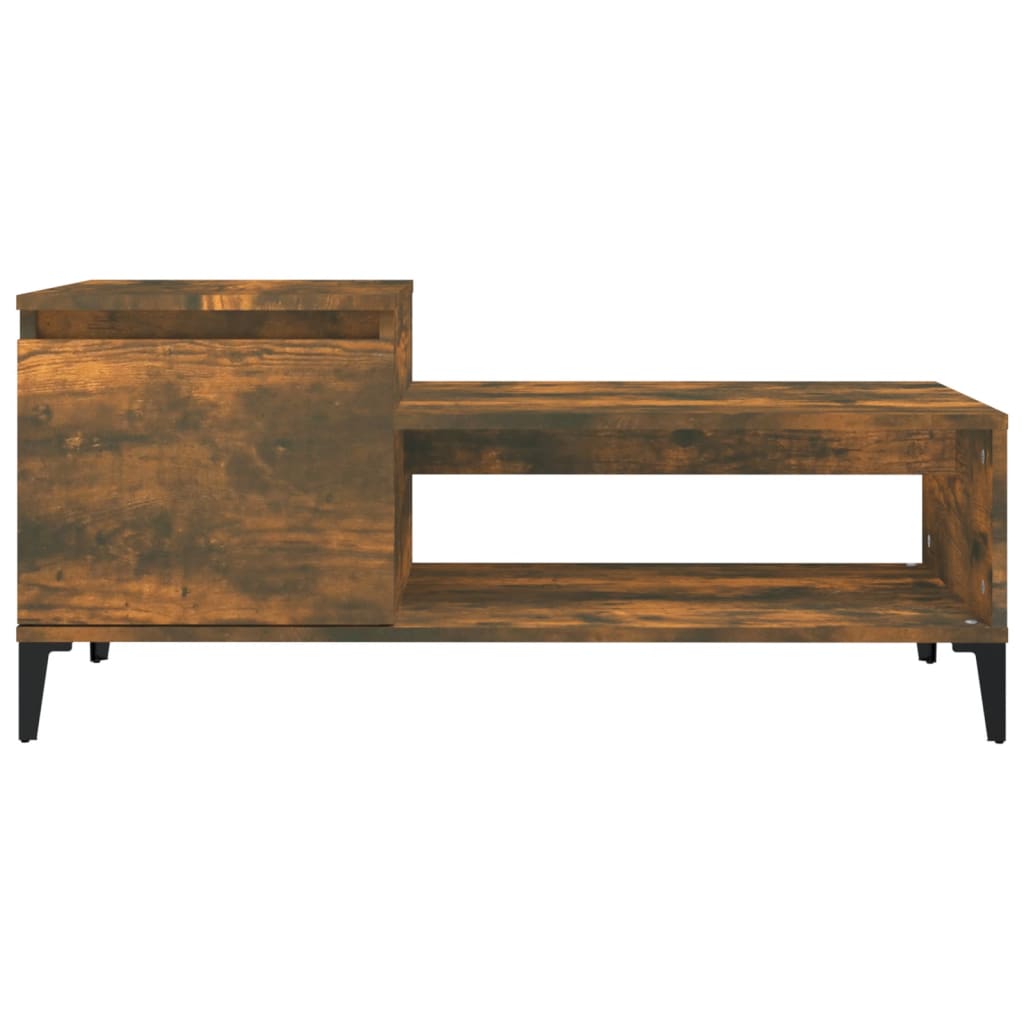 Stolić za kavu boja hrasta 100x50x45 cm konstruirano drvo
