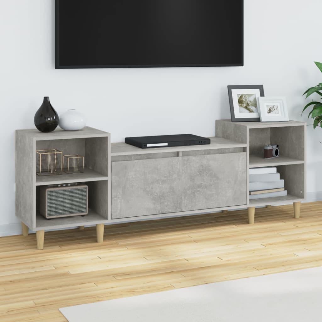 TV ormarić boja betona 160x35x55 cm od konstruiranog drva