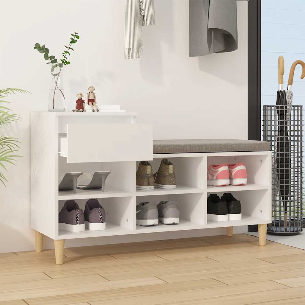 Ormarić za cipele bijeli 102 x 36 x 60 cm od konstruiranog drva