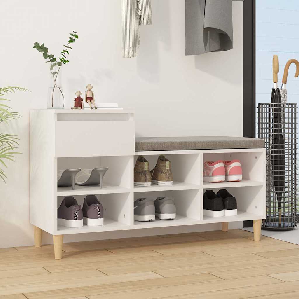 Ormarić za cipele bijeli 102 x 36 x 60 cm od konstruiranog drva