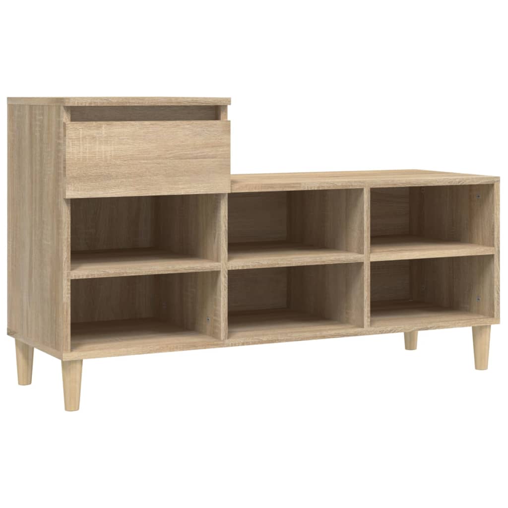 Ormarić za cipele boja hrasta 102x36x60 cm konstruirano drvo