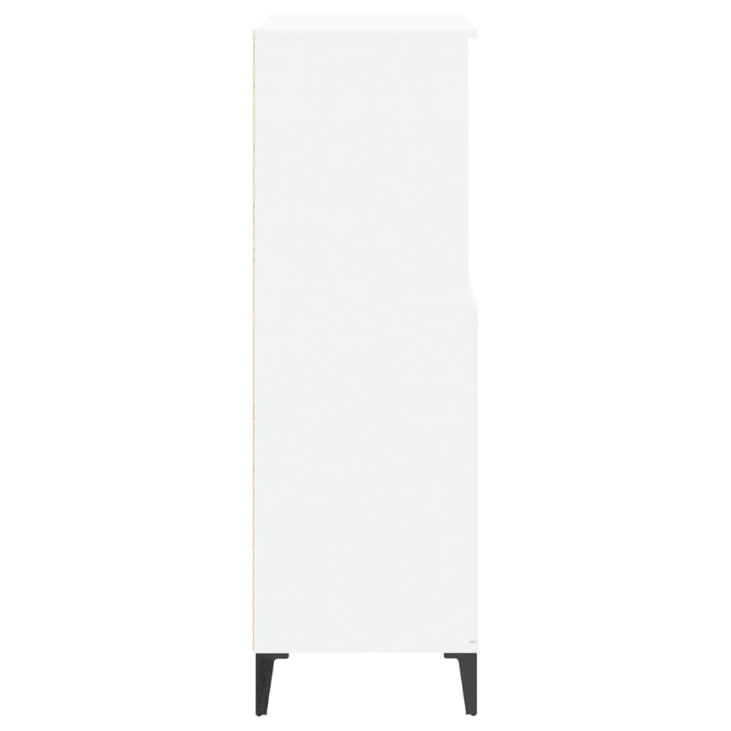 Visoka komoda bijela 60x36x110 cm od konstruiranog drva