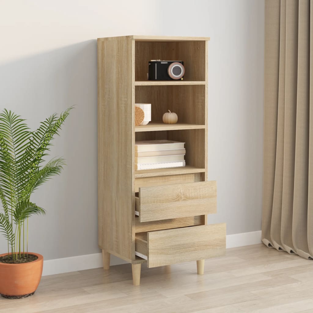 Visoka komoda hrasta sonome 40x36x110 cm od konstruiranog drva