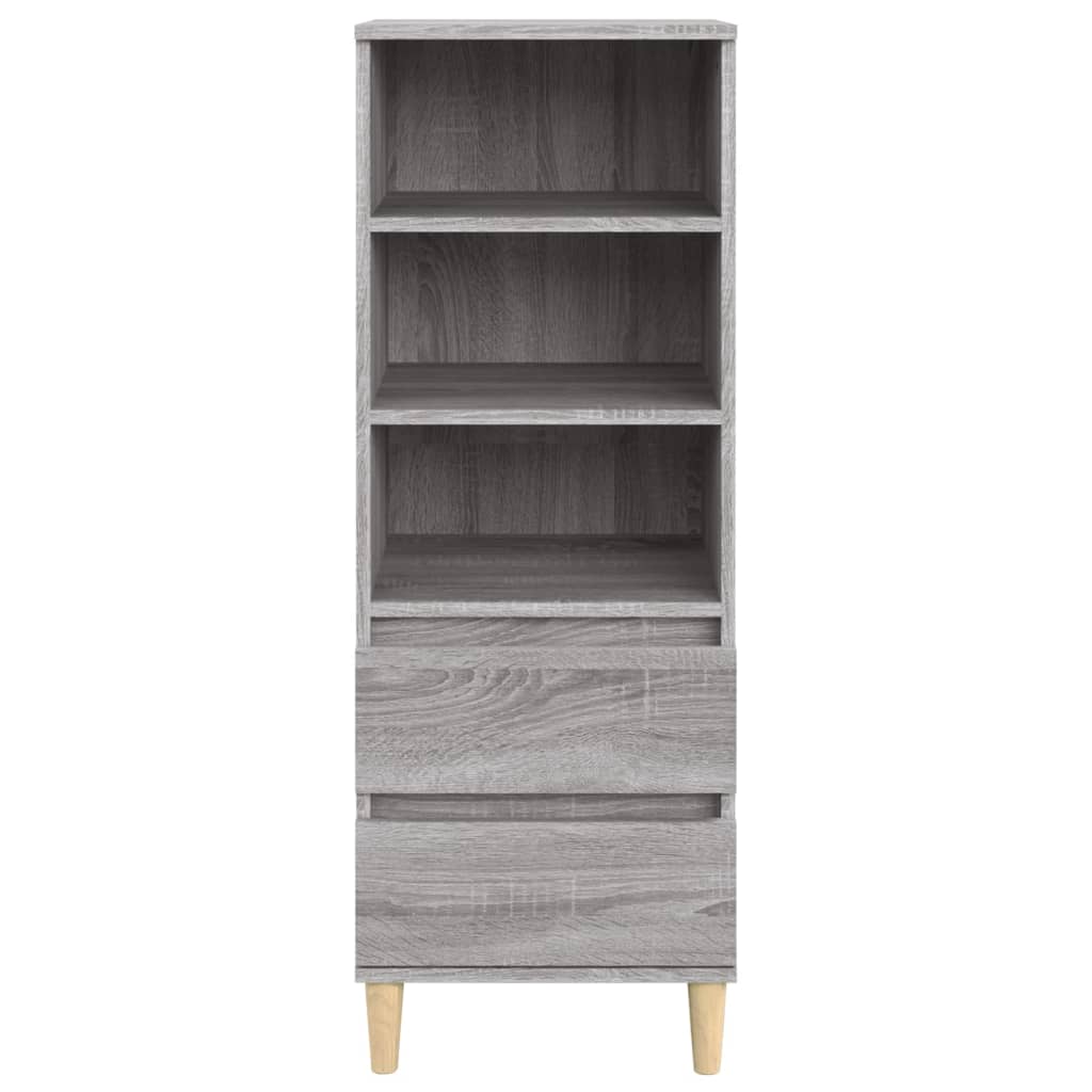 Visoka komoda boja hrasta 40x36x110 cm od konstruiranog drva