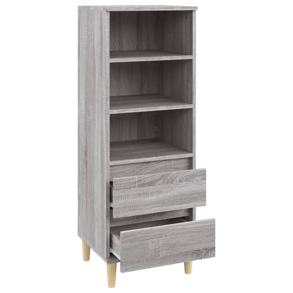 Visoka komoda boja hrasta 40x36x110 cm od konstruiranog drva