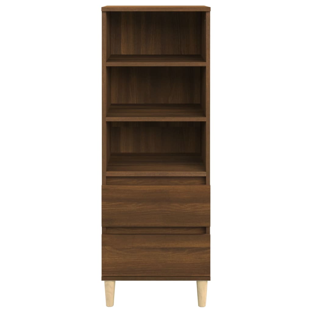 Visoka komoda boja hrasta 40x36x110 cm od konstruiranog drva