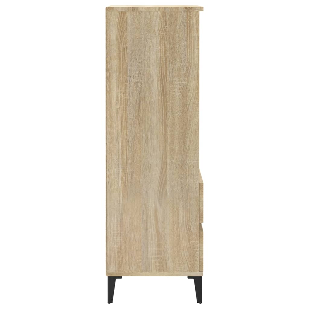 Visoka komoda hrasta sonome 40x36x110 cm od konstruiranog drva