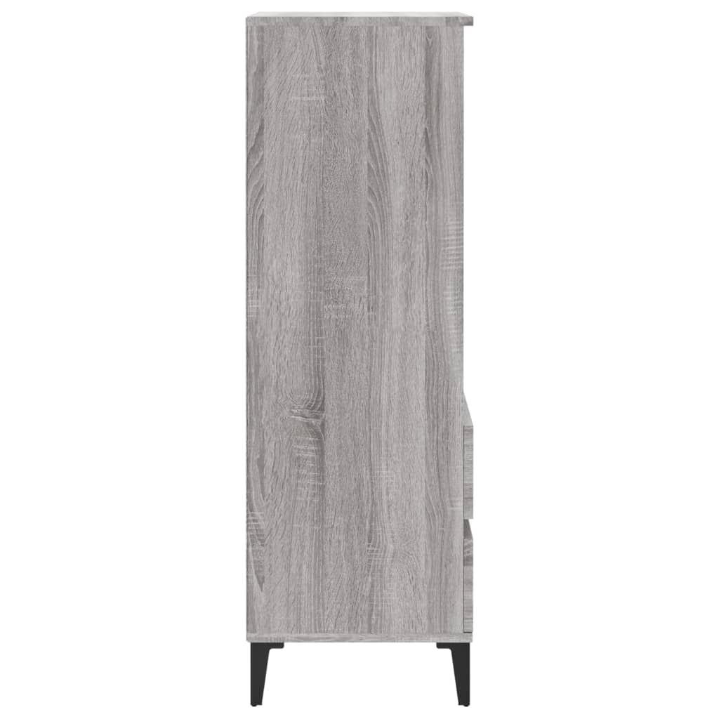Visoka komoda boja hrasta 40x36x110 cm od konstruiranog drva