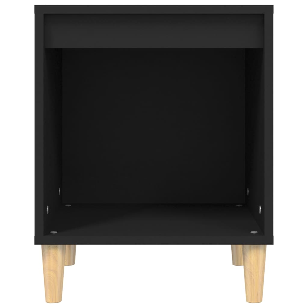 Noćni ormarić crni 40x35x50 cm od konstruiranog drva