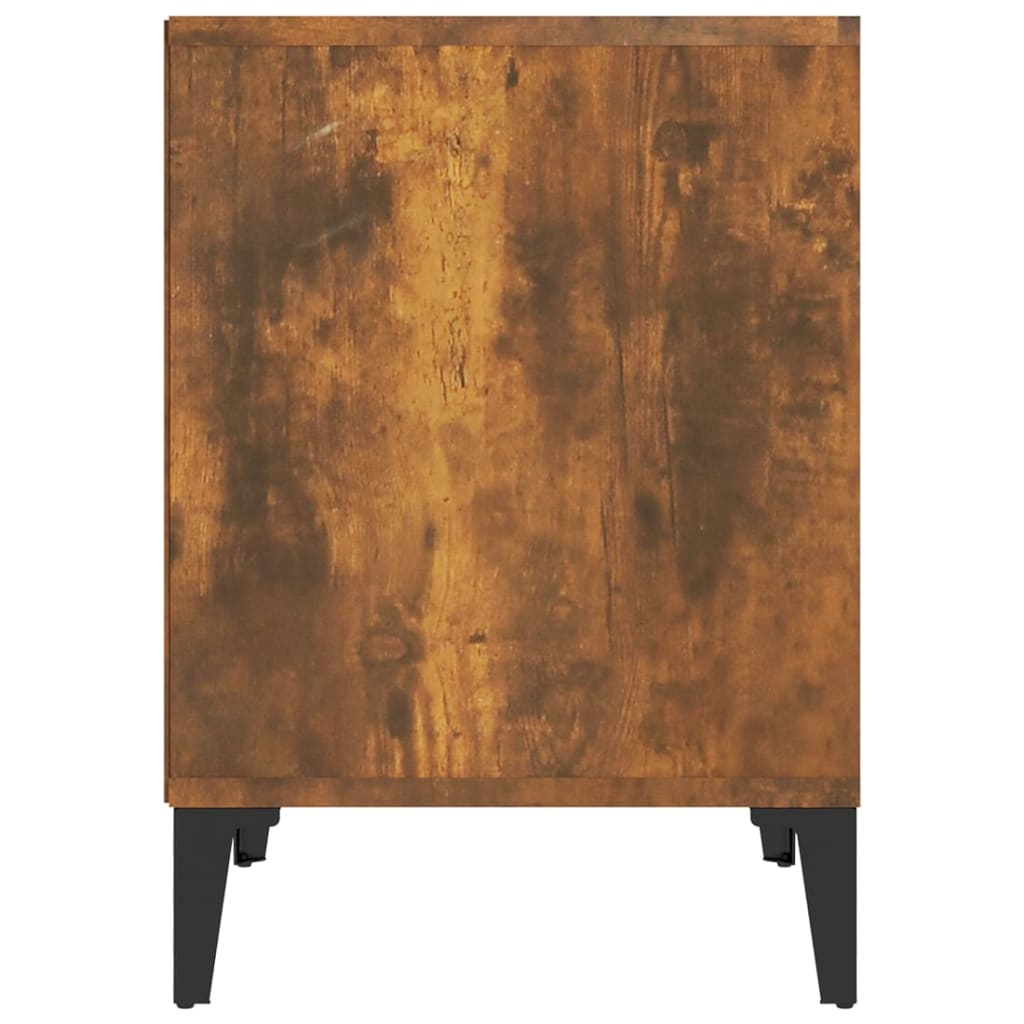 Noćni ormarići 2 kom boja dimljenog hrasta 40x35x50 cm