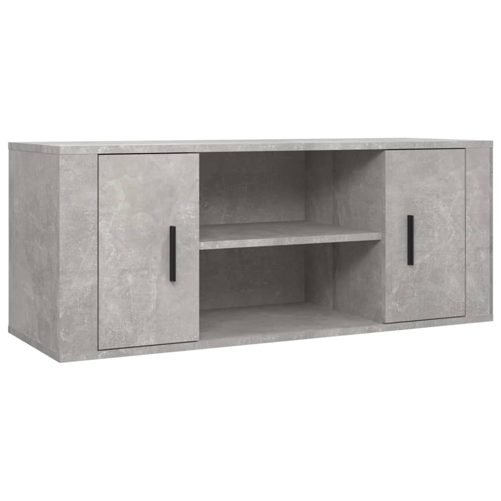 TV ormarić beton sivi 100 x 35 x 40 cm od konstruiranog drva