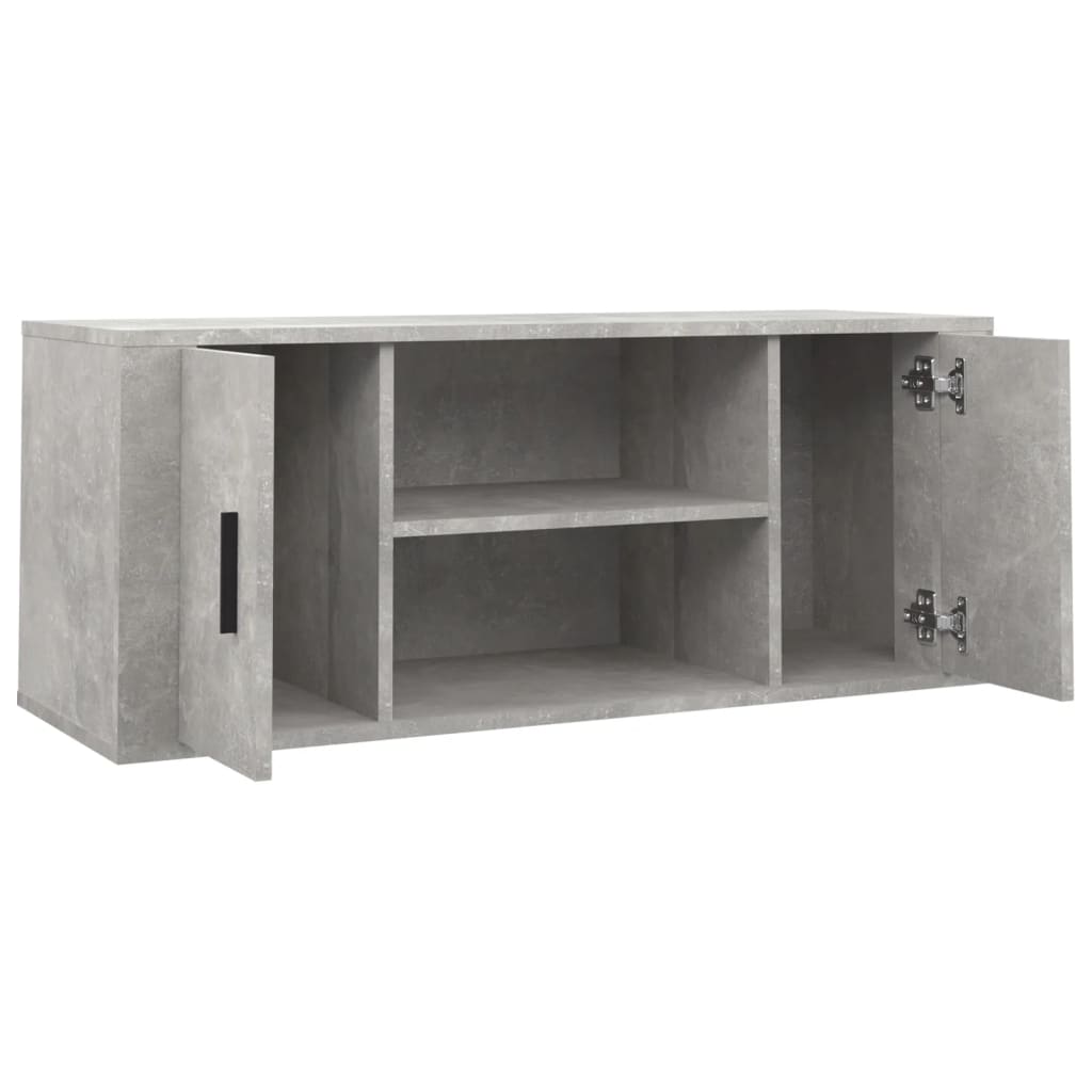 TV ormarić beton sivi 100 x 35 x 40 cm od konstruiranog drva