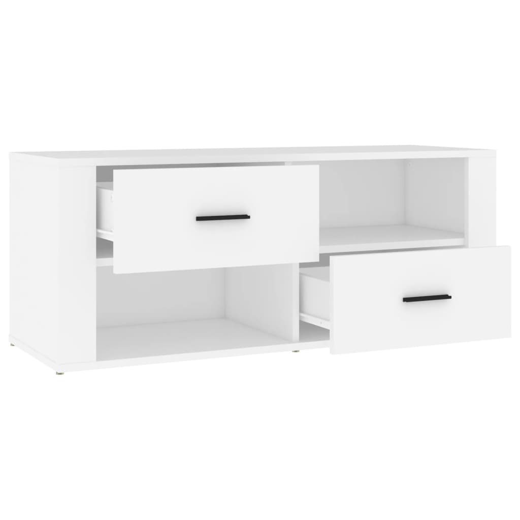 TV ormarić bijeli 100 x 35 x 40 cm od konstruiranog drva