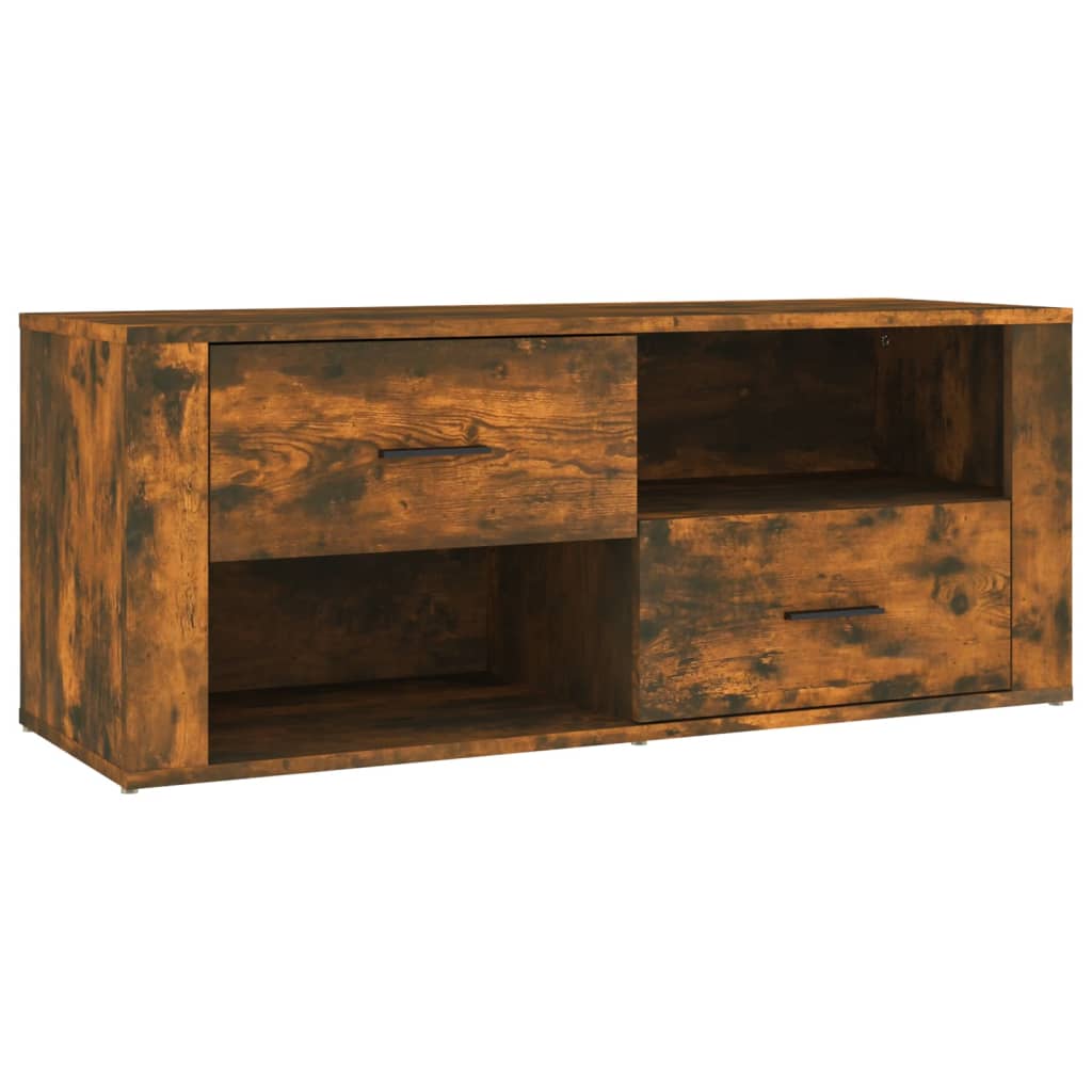 TV ormarić boja dimljenog hrasta 100x35x40 cm konstruirano drvo
