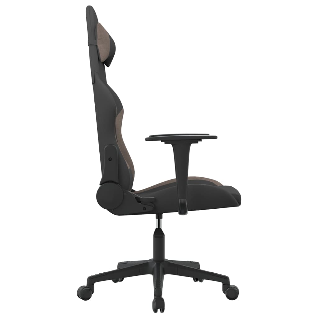 Igraća stolica od tkanine crna i Smeđe-siva