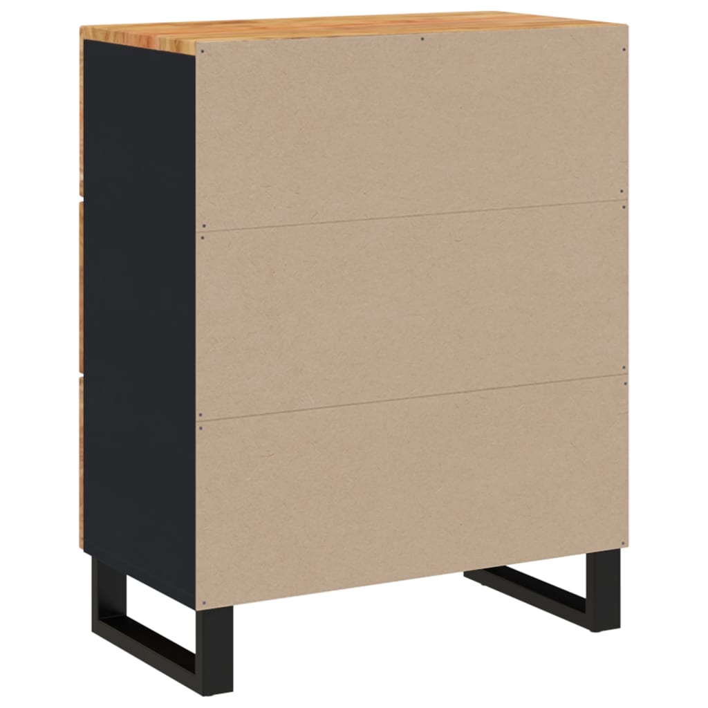 Komode 2 kom 60 x 33 x 75 cm od masivnog bagremovog drva