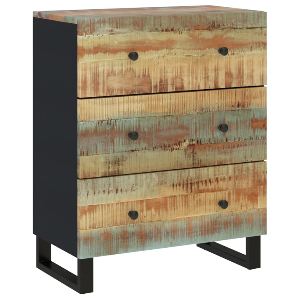 Komode 2 kom 60 x 33 x 75 cm od masivnog obnovljenog drva