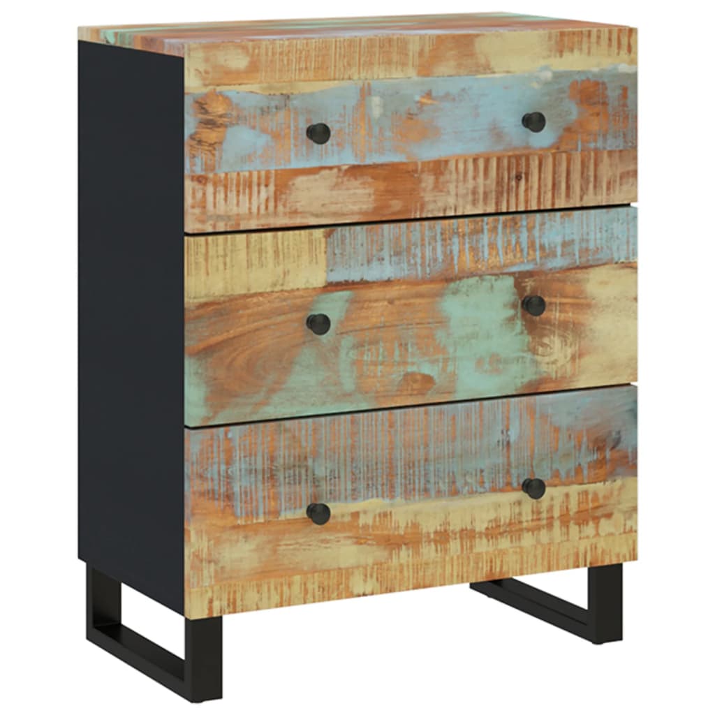 Komode 2 kom 60 x 33 x 75 cm od masivnog obnovljenog drva