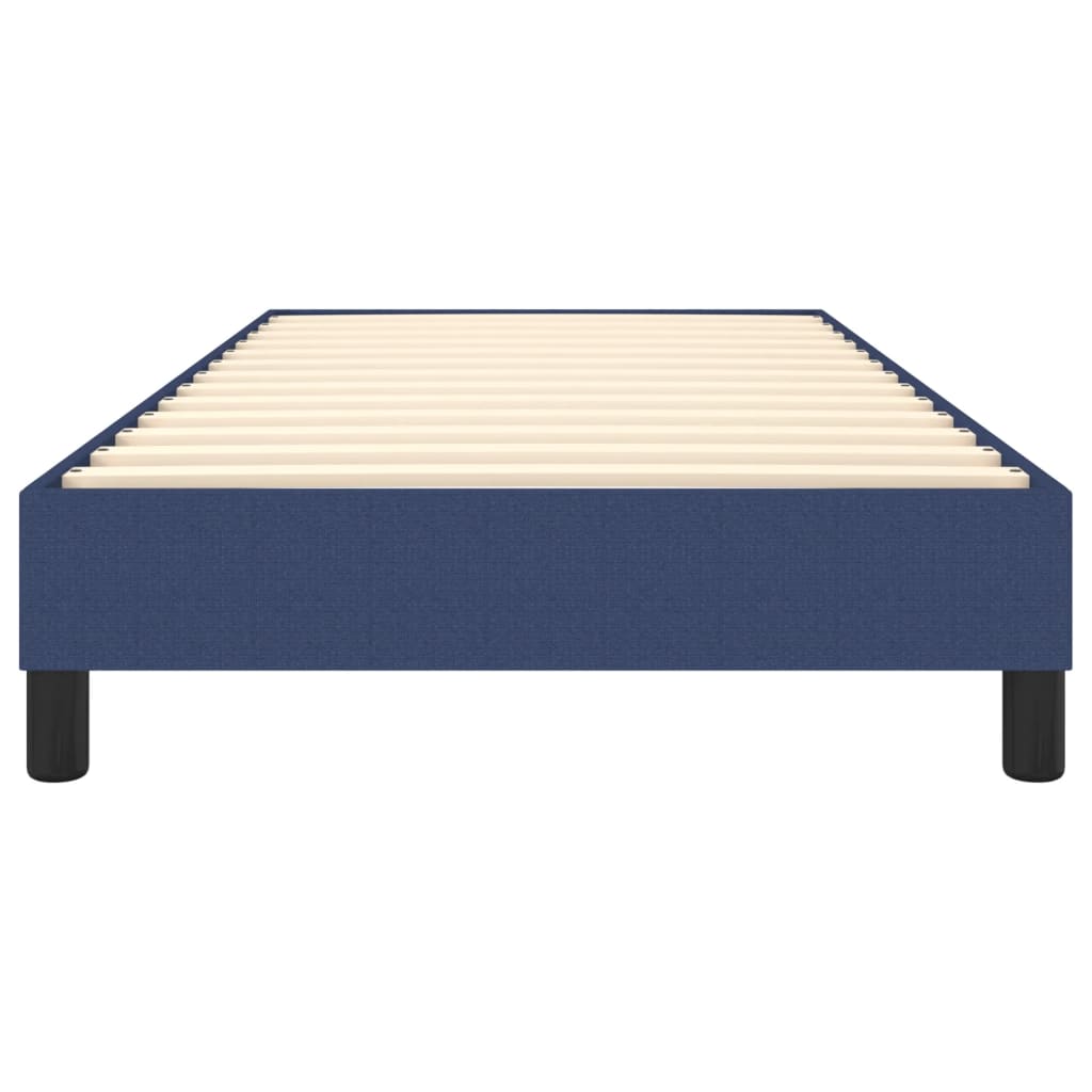 Okvir za krevet s oprugom plava 80x200cm od tkanine