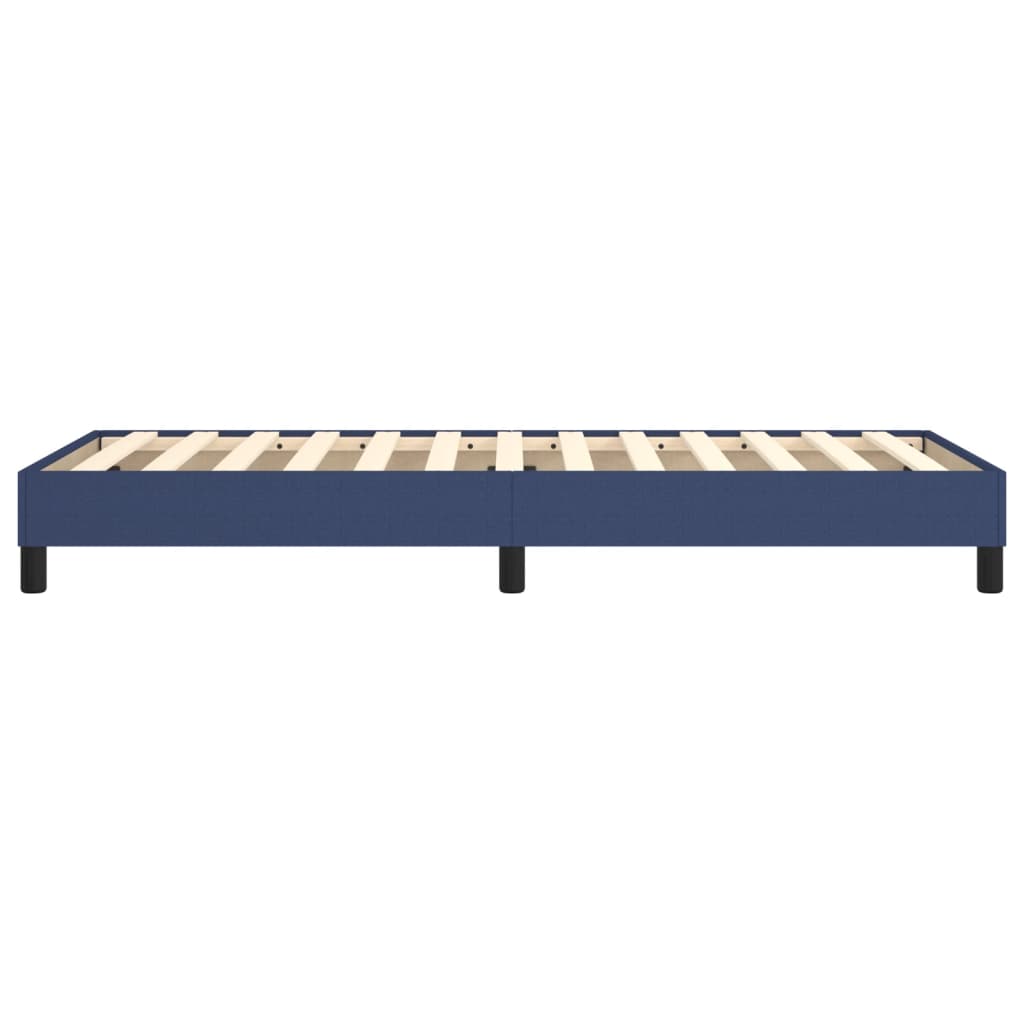 Okvir za krevet s oprugom plava 80x200cm od tkanine