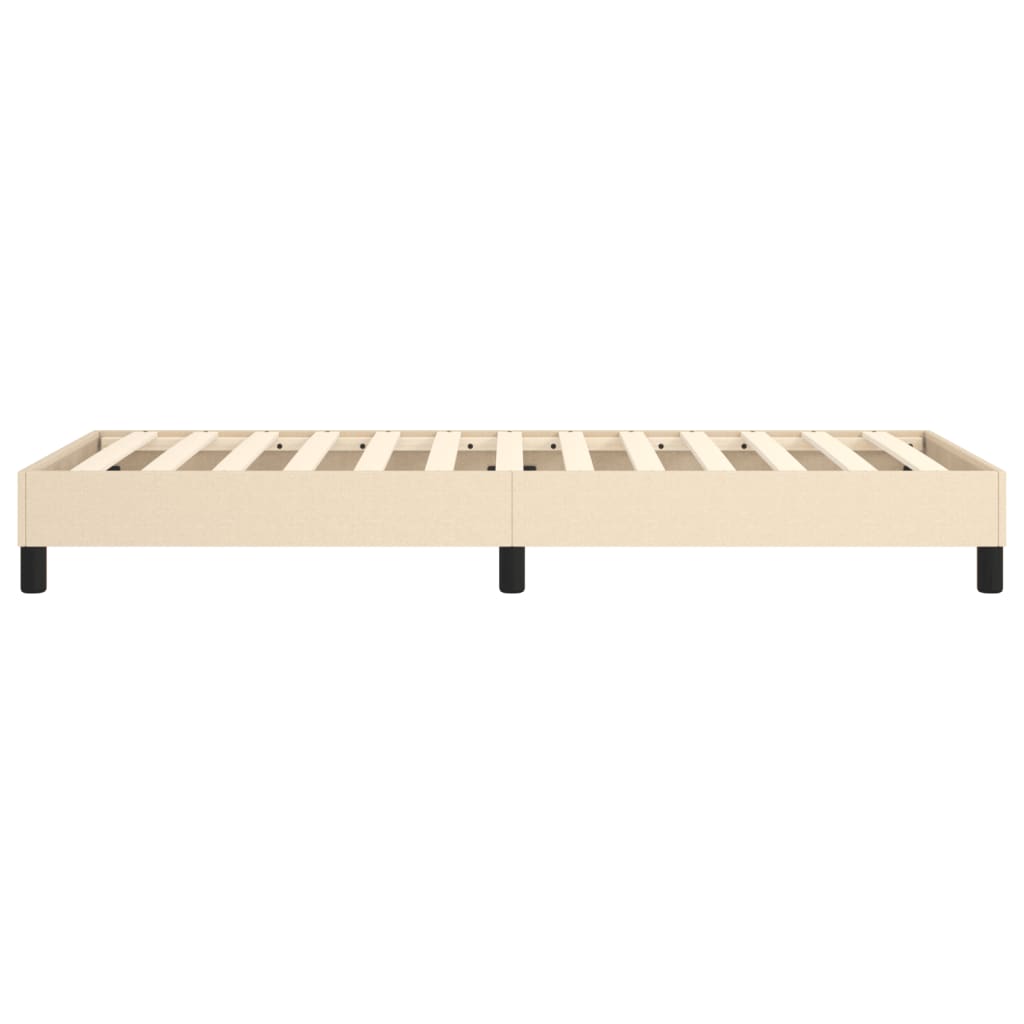 Okvir za krevet s oprugom krem 90x190cm od tkanine