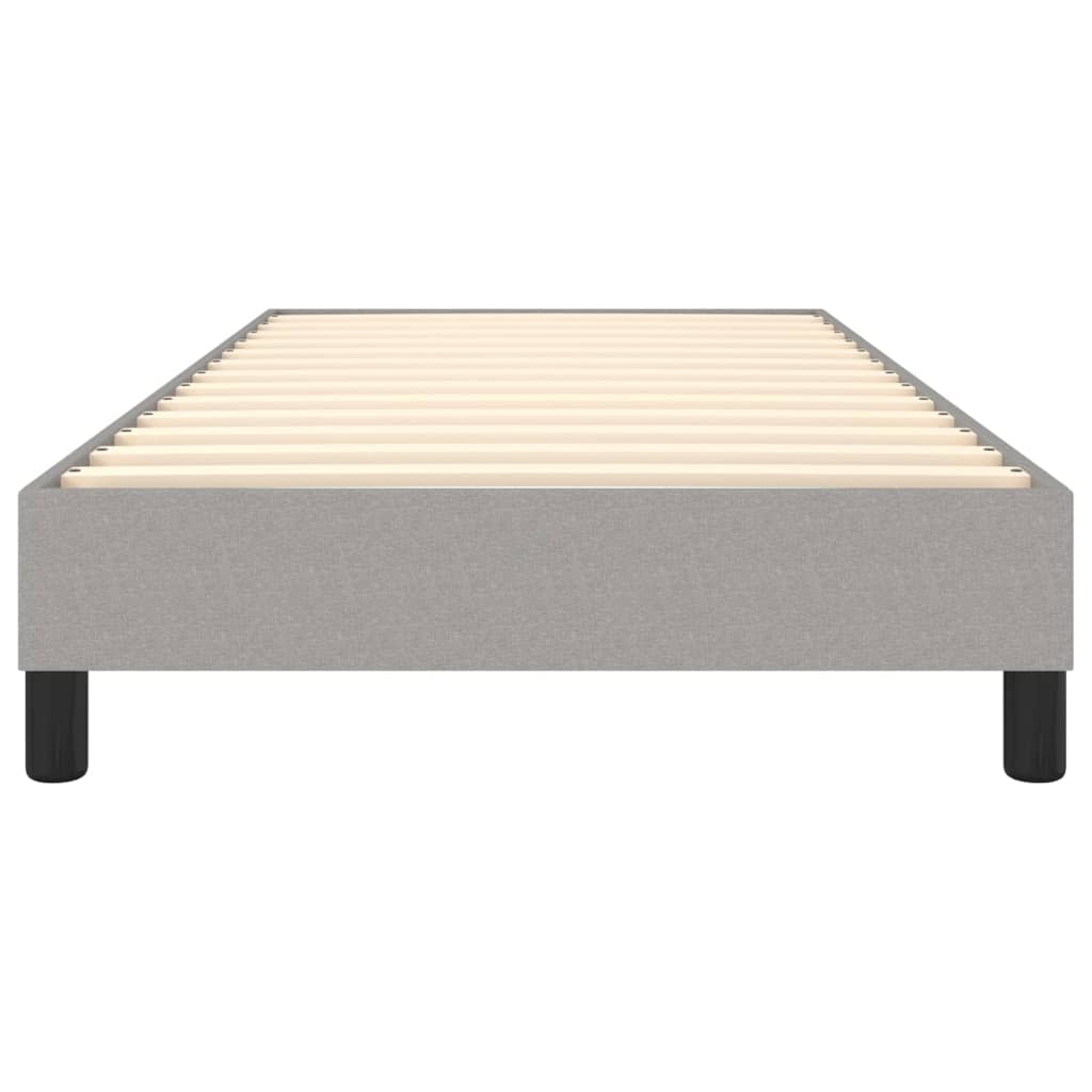 Okvir za krevet s oprugom svjetlosivi 90x200 cm od tkanine
