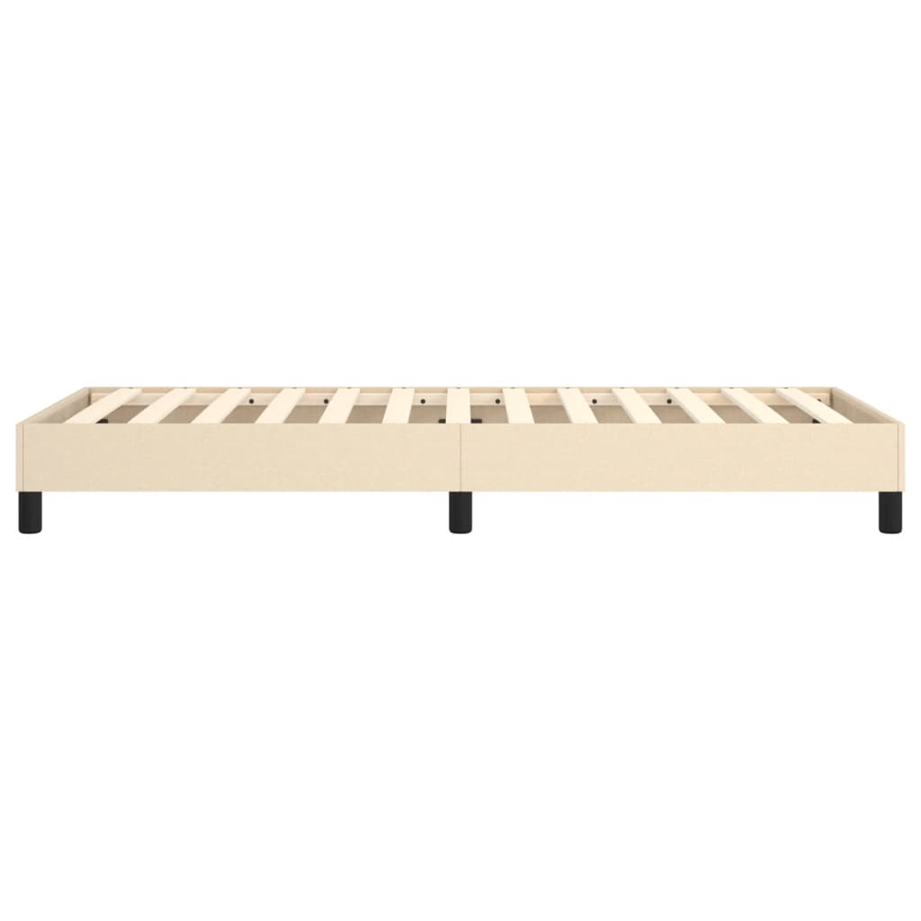 Okvir za krevet s oprugom krem 90x200cm od tkanine
