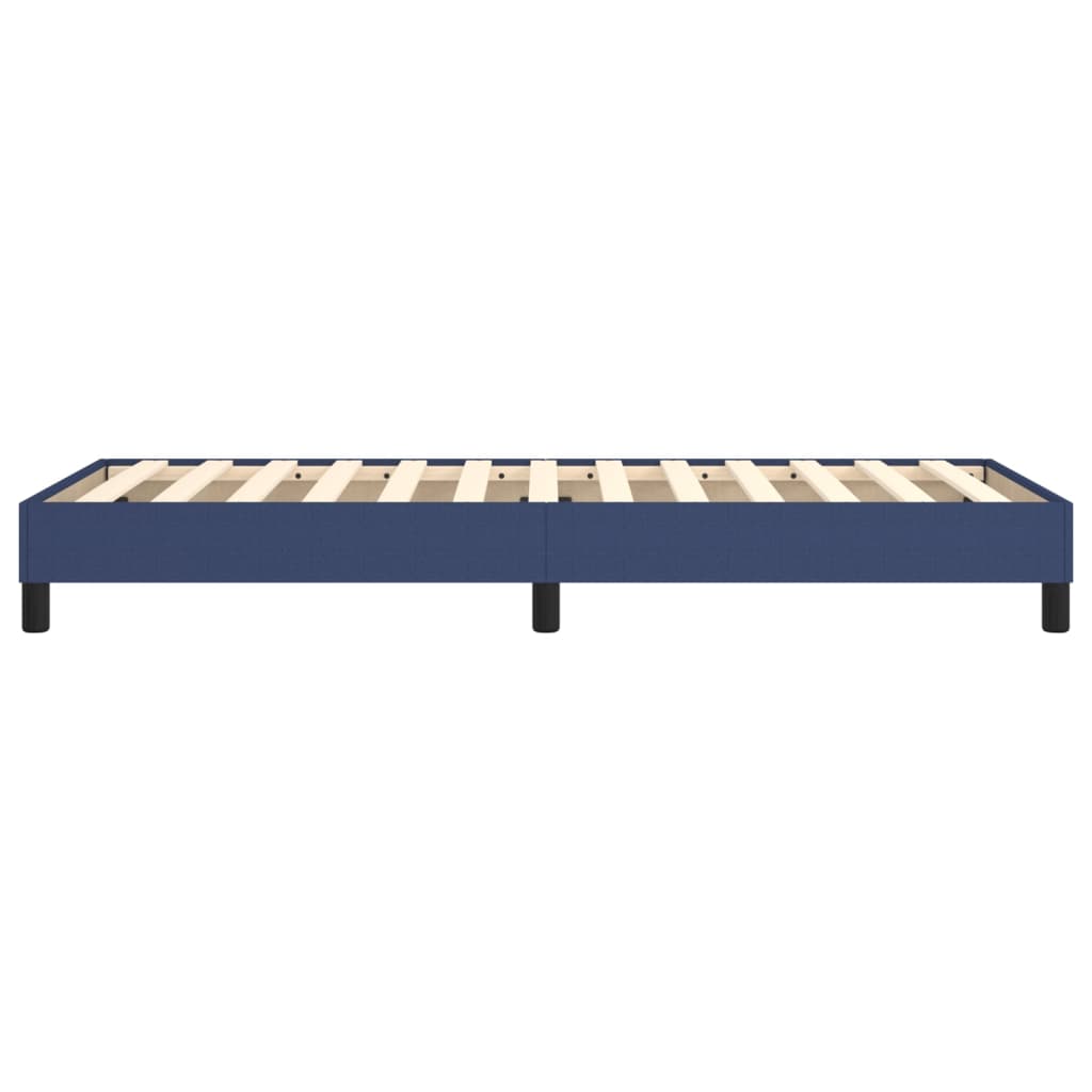 Okvir za krevet s oprugom plava 90x200cm od tkanine