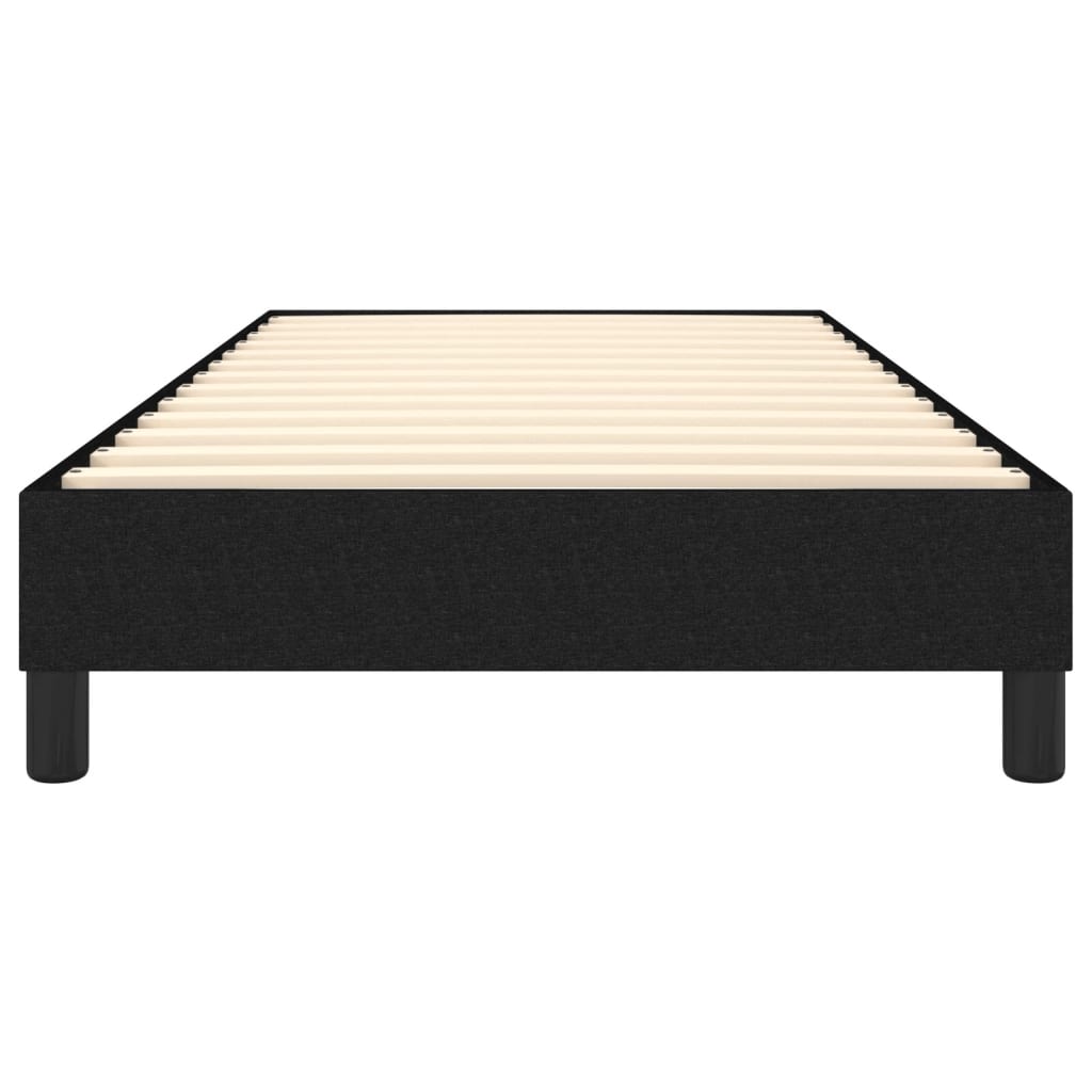 Okvir za krevet s oprugom crni 100x200 cm od tkanine